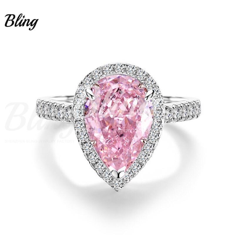 Wholesale S925 Moissanite Fashionable Light Luxury Wedding Ring